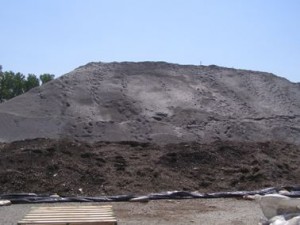 Smoldering pile at Hillcrest Industries