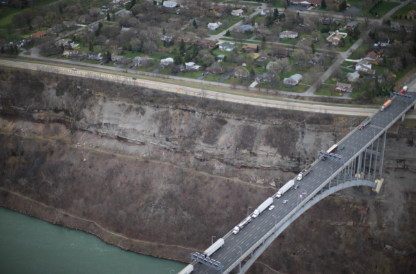 Areal view of the Lewiston Queenston bridge. Credit: Army Corps of Engineers