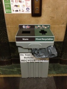 New recycling containers in City Hall